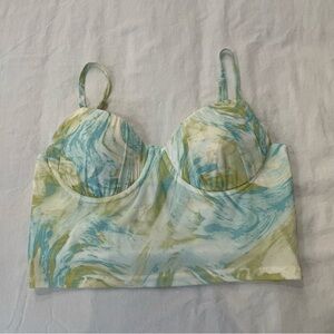 Blue / Green Corset top